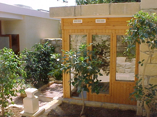 Koll Sauna mit Kolldarium Kolltrol und Koll Vital Color Sonne ++  Koll Saunareferenz 5 Sterne Hotel Ta Cenc Insel Gozo bei Malta Mittelmeer pr�sentiert von Koll Saunabau dem Saunahersteller in M�nchen Bayern Delbr�ck OWL NRW n�he Paderborn Westfalen